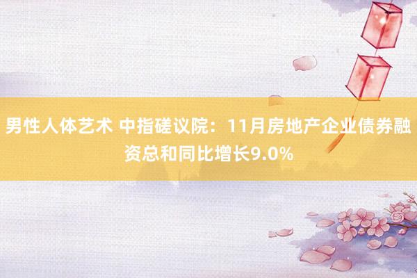 男性人体艺术 中指磋议院：11月房地产企业债券融资总和同比增长9.0%