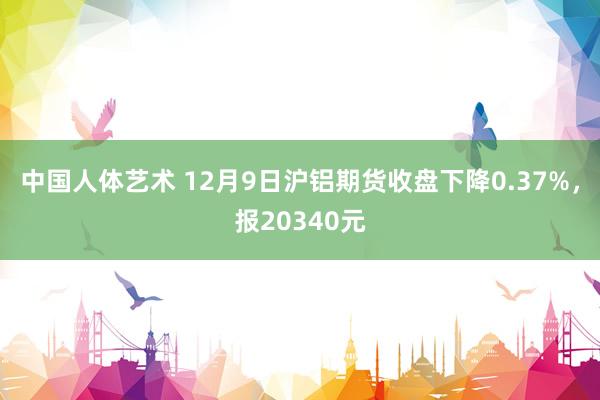 中国人体艺术 12月9日沪铝期货收盘下降0.37%，报20340元