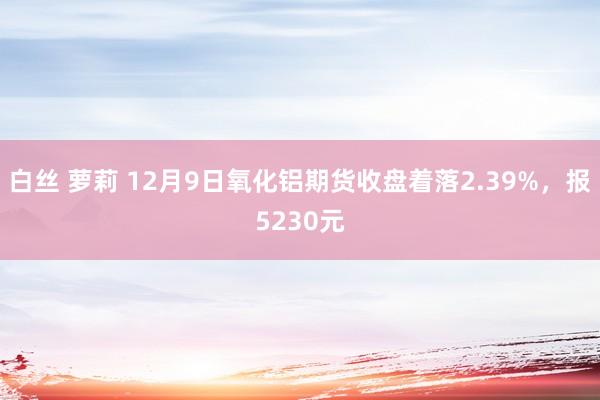 白丝 萝莉 12月9日氧化铝期货收盘着落2.39%，报5230元