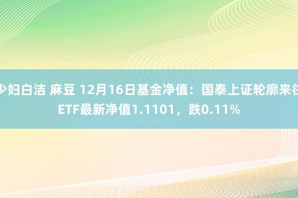少妇白洁 麻豆 12月16日基金净值：国泰上证轮廓来往ETF最新净值1.1101，跌0.11%