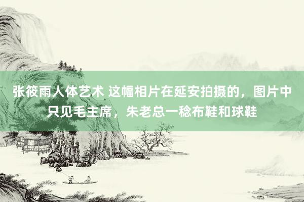 张筱雨人体艺术 这幅相片在延安拍摄的，图片中只见毛主席，朱老总一稔布鞋和球鞋
