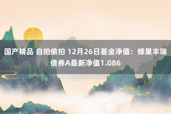 国产精品 自拍偷拍 12月26日基金净值：蜂巢丰瑞债券A最新净值1.086