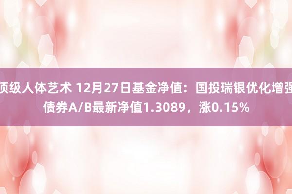 顶级人体艺术 12月27日基金净值：国投瑞银优化增强债券A/B最新净值1.3089，涨0.15%