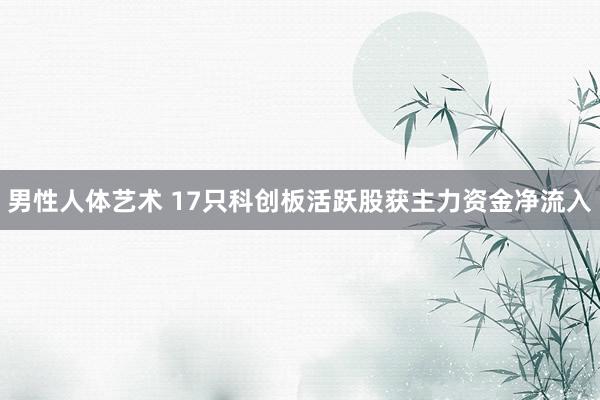 男性人体艺术 17只科创板活跃股获主力资金净流入