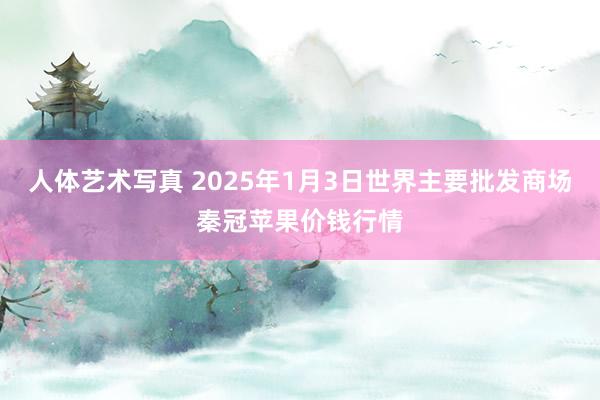 人体艺术写真 2025年1月3日世界主要批发商场秦冠苹果价钱行情