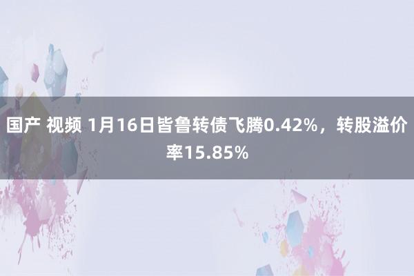 国产 视频 1月16日皆鲁转债飞腾0.42%，转股溢价率15.85%