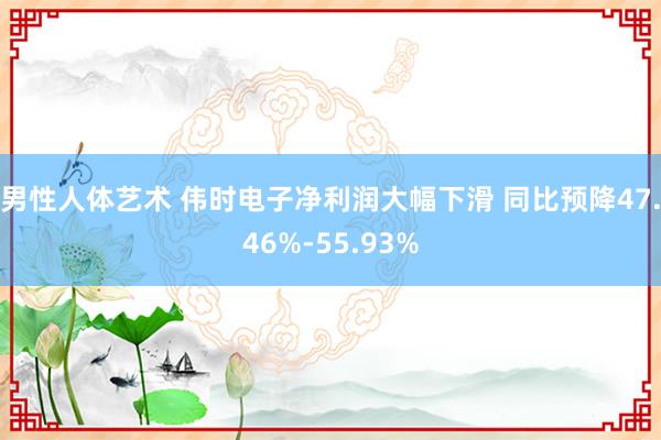 男性人体艺术 伟时电子净利润大幅下滑 同比预降47.46%-55.93%