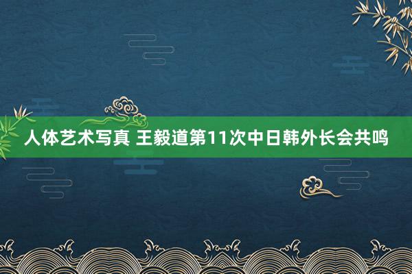 人体艺术写真 王毅道第11次中日韩外长会共鸣