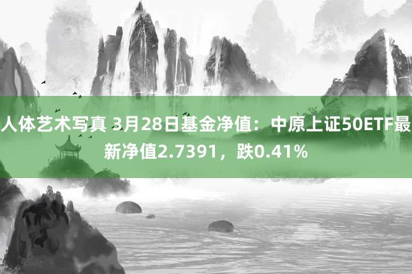 人体艺术写真 3月28日基金净值：中原上证50ETF最新净值2.7391，跌0.41%