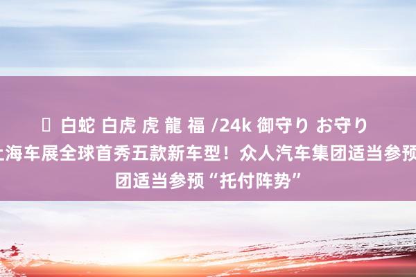 ✨白蛇 白虎 虎 龍 福 /24k 御守り お守り 车展速递 | 上海车展全球首秀五款新车型！众人汽车集团适当参预“托付阵势”