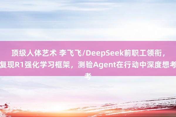 顶级人体艺术 李飞飞/DeepSeek前职工领衔，复现R1强化学习框架，测验Agent在行动中深度想考