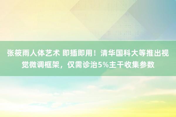 张筱雨人体艺术 即插即用！清华国科大等推出视觉微调框架，仅需诊治5%主干收集参数
